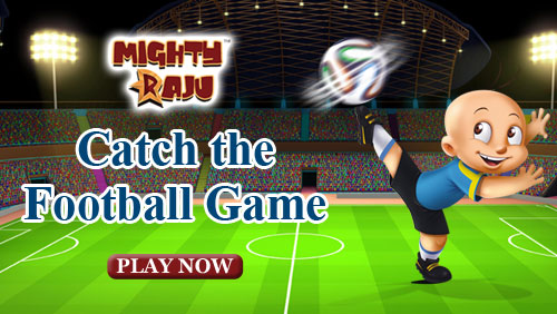 Mighty Raju Catch The Football Game